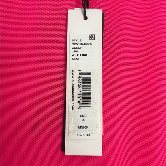 New Alice and Olivia Charra vegan leather dress - Picture 8 of 16